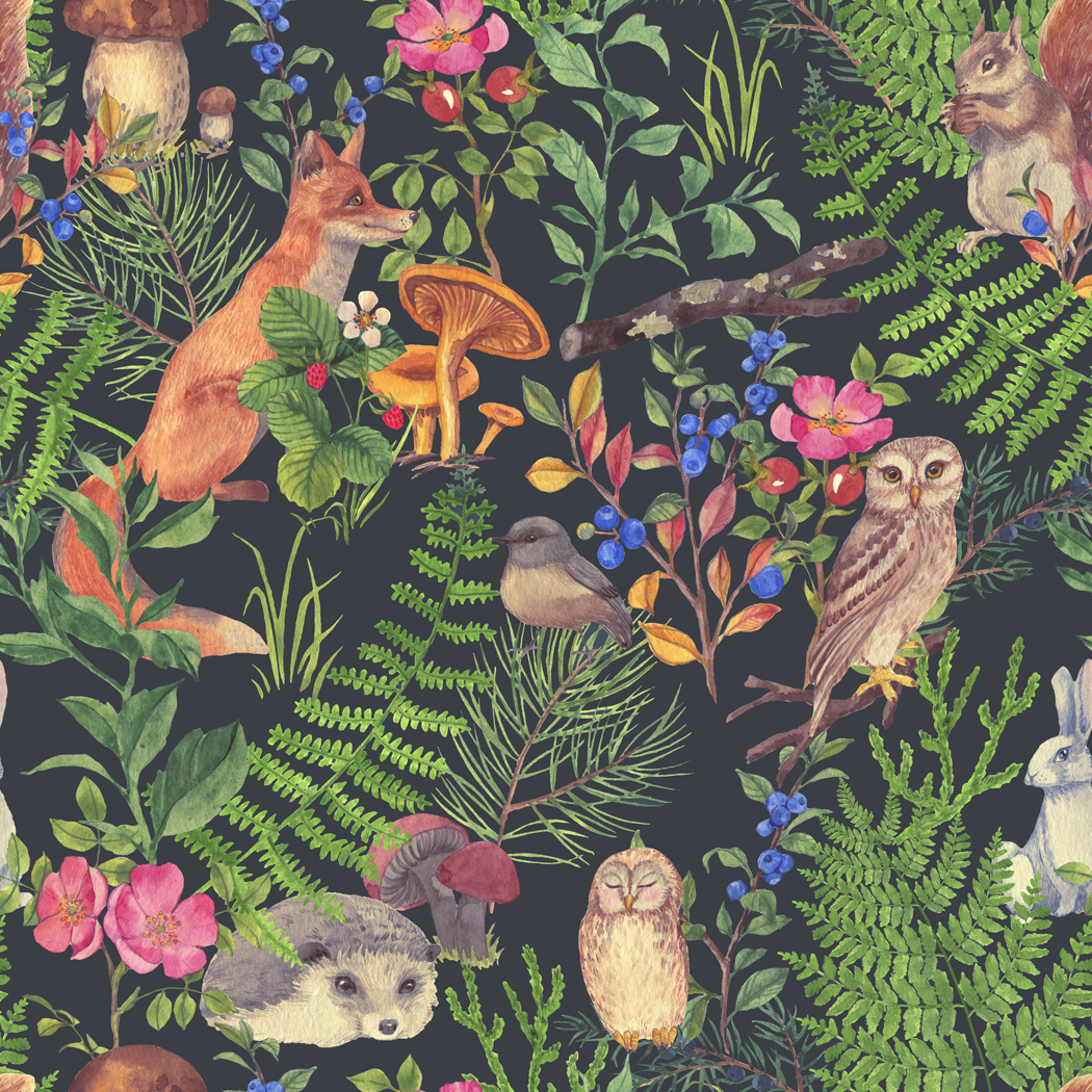 Le papier-peint thème animalier - tapisserie animaux