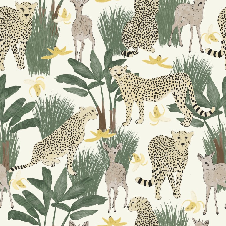 papier peint animalier jaguars