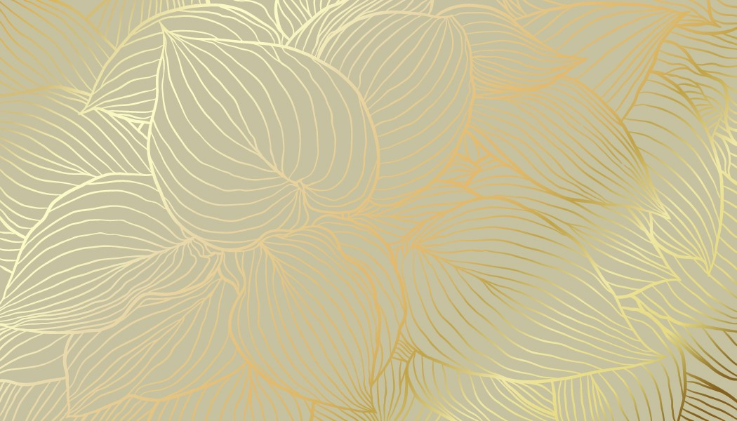 papier peint doré feuilles