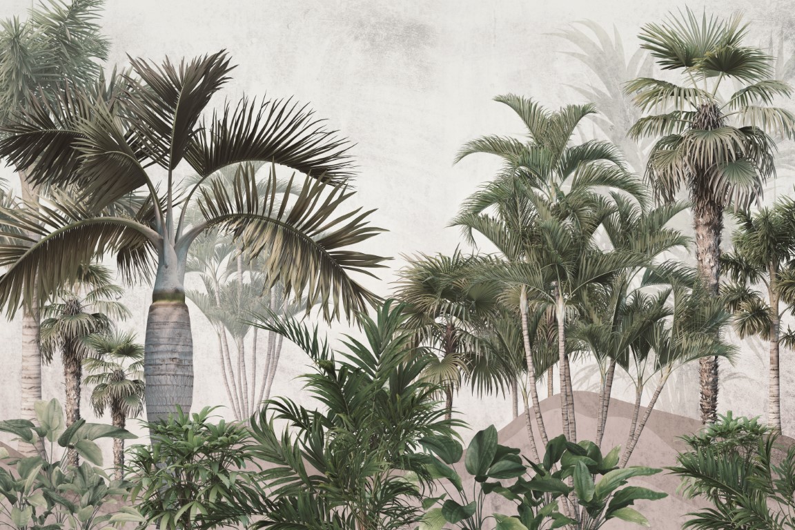 papier peint palmiers tropical jungle