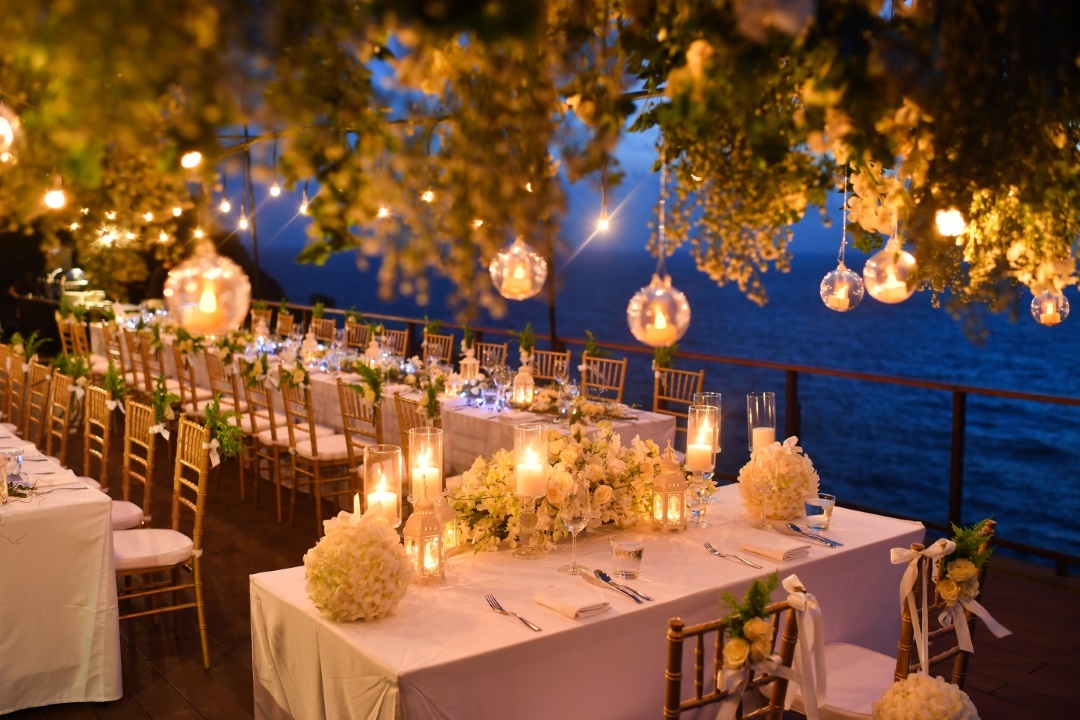 décoration de table mariage chic lumière